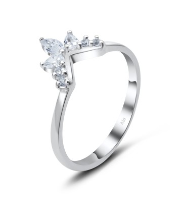 Maple Leaf CZ Silver Ring NSR-3365